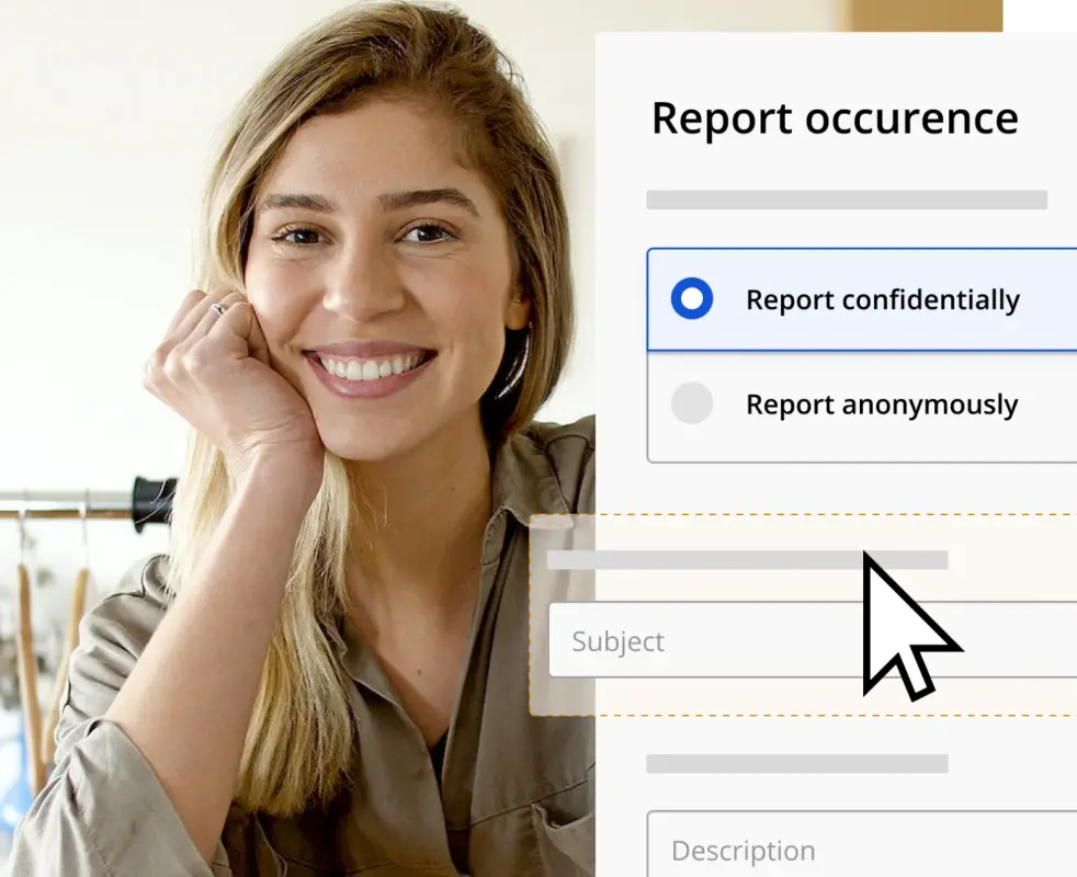 Whistleblower System | Best / 2025 - Whistleblower Software by Formalize Female employee working on a whistleblower scheme